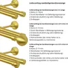 Gardinenstange Vorhangstange 240 cm 2 läufig 19mm Gold-Matt Produktbild-Vorschau 3