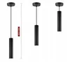 Three black pendant lights of varying lengths are displayed against a white background. A ruler graphic with the text '100 cm - MAX' is shown next to the leftmost light, indicating its maximum adjustable length. Náhled obrázku produktu