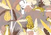 Vlies Fototapete - Cheetahs in the jungle - landscape with Produktbild-Vorschau 5