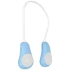 A product shot of a blue neck speaker on a white background. Produktbild-Vorschau