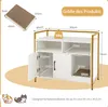 COSTWAY Cat Cabinet Litter Box s dvojitými dverami a Náhľad obrázku produktu 7