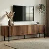 CALICOSY - Meuble TV 2 portes abattantes avec pieds en Voir les images du produit 8