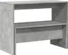 A concrete-effect dining table and bench set. Náhled obrázku produktu