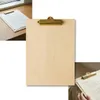 CLIPBOARD blocco di scrittura in legno A4 con clip dorata Anteprima dell’immagine prodotto 1