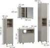 Badmöbel-Set Vicco Elnor Greige 4 Teile, Model 57566 Produktbild-Vorschau 2