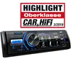 A JVC car stereo with a promotional banner above it. Voir les images du produit