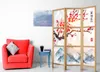 Orient Japonský paraván 135x172 cm 3-dílný bílý Náhled obrázku produktu 2
