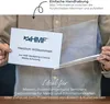 HMF Supporto da tavolo in acrilico DIN A4, espositore a T Anteprima dell’immagine prodotto 3