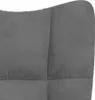 houpací křeslo vidaXL Dark Grey Velvet Náhled obrázku produktu 6