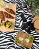 Zagatto Pikniková Deka 200x200cm s Rukojetí Zebrí Vzor Náhled obrázku produktu 5