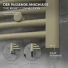 LuxeBath Handtuchheizkörper Sahara 500x1500 mm Beige Produktbild-Vorschau 5