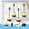 Elektrischer Fliegenabwehr Tischventilator mit LED-Licht, Produktbild-Vorschau 7