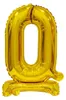 Balon foliowy cyfra 0 stojący 38 cm złoty Anteprima dell’immagine prodotto 1
