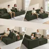 VASAGLE Modulares Sofa, Ecksofa mit Liege rechts, 242 cm Produktbild-Vorschau 5