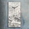 Wandbild Leinwand Bilder mit Uhr 30x60 Zeichnen Abstrakte Produktbild-Vorschau 2