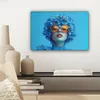 Leinwand Bilder 30x20 cm - Frauen, Abstrakt - Blau, Produktbild-Vorschau 7