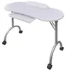 vidaXL Tavolo da manicure pieghevole con rotelle Bianco Anteprima dell’immagine prodotto 6