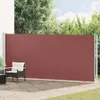 vidaXL Boční výsuvná markýza 180x600 cm hnědá Náhled obrázku produktu 2