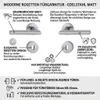 Türgarnitur Winkel Form Edelstahl matt Zimmertür Produktbild-Vorschau 2