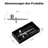 Pistola ad aerografo Wiltec X501, pennello ad aria Anteprima dell’immagine prodotto 3