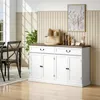 HOMCOM Buffet salon avec 4 portes, meuble de rangement Voir les images du produit 2