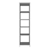 A tall, narrow, empty bookshelf with five shelves. Voir les images du produit