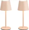 2er SET Outdoor Akku LED Tischlampen Beige kabellos mit Produktbild-Vorschau 2