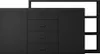 Kommode Sideboard Beistellkommode BT27 schwarz Kommode mit Produktbild-Vorschau 2