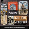 LANOLU Blechschild retro Motorrad Deko, Mottorad Geschenke Produktbild-Vorschau 6
