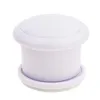 A single white and purple child safety lock is shown against a white background. Voir les images du produit