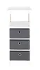 Regal mit 3 Schubladen, 85 x 35 x 34 cm, klappbar, WENKO Produktbild-Vorschau 2