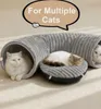 Katzen Tunnel Bett Katzenhöhle Kuschelbett Katzenhaus Höhle Produktbild-Vorschau 6