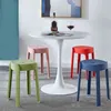 6er-Set stapelbare, tragbare, runde Kunststoffhocker, Produktbild-Vorschau 6