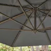 sweeek - Rechteckiger Ampelschirm 3x4 m - Grau Produktbild-Vorschau 5