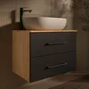 Planetmöbel LUX Badmöbel-Set Waschtisch mit Unterschrank 70 Produktbild-Vorschau 2