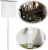 LS-LebenStil Metall Stabkerzenhalter Shabby Weiß 8cm Spieß Produktbild-Vorschau 1