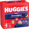 A package of Huggies Overnights diapers. Produktbild-Vorschau