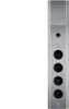 A silver, multi-outlet electrical socket tower is shown against a white background. Produktbild-Vorschau