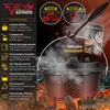KESSER® Dutch Oven Set BBQ Feuertopf Schmortopf, Gusseisen Produktbild-Vorschau 2