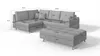S-STYLE MÖBEL - Ecksofa und Fußhocker mit Holzfüßen im Produktbild-Vorschau 10