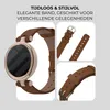 Strap-it Lederarmband - passend für Garmin Lily (braun) Produktbild-Vorschau 3