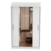 A white sliding door wardrobe with mirrored doors. Náhľad obrázku produktu