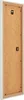 The back of a white picture frame with a brown backing board. Produktbild-Vorschau