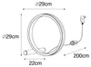 Design Tischleuchte Messing inkl  LED 3 Stufig dimmbar Produktbild-Vorschau 3