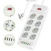 10 fach Flachstecker Steckdosenleiste, USB Steckdosenleiste Produktbild-Vorschau 4