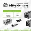 Solarprofile - 1x Mittelklemme schwarz - inkl. MwSt. - Produktbild-Vorschau 4