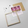 Gerahmtes Poster - Rahmen in heller Eiche - Rosa golden Produktbild-Vorschau 4