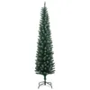 vidaXL Umelý vianočný stromček slim 150 LED 150 cm Náhľad obrázku produktu 1