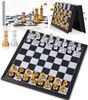 Schachspiel, 25 x 25 cm, Magnettafel, faltbar, Reisespiel, Produktbild-Vorschau 1