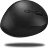 A black wireless mouse is shown from a slightly elevated side angle against a white background. Produktbild-Vorschau